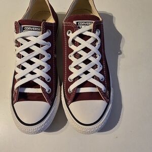 Converse Burgundy Canvas Sneakers